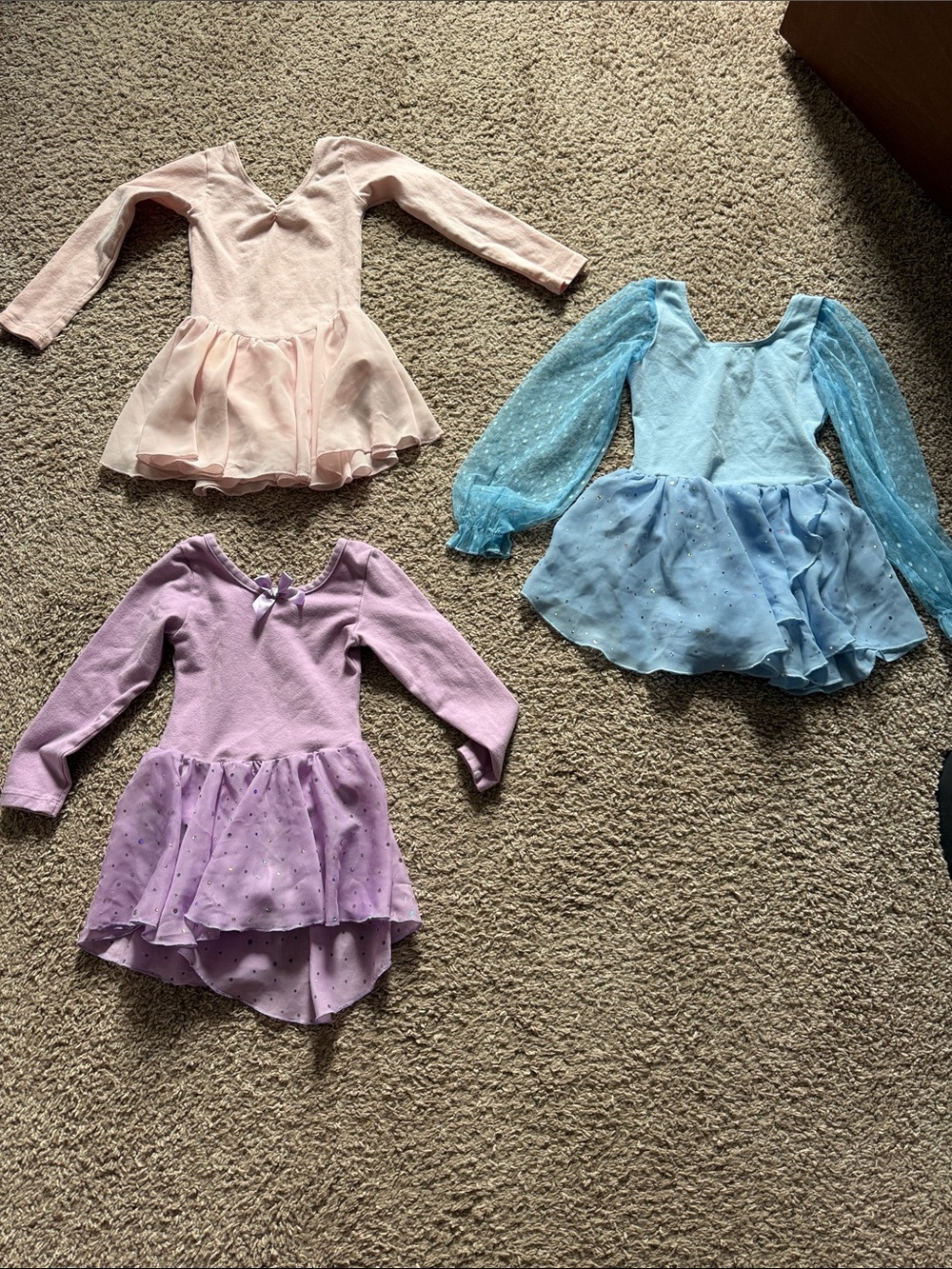 Girls' Sparkle Tulle Dance Dress - Pink, Blue, Lavender